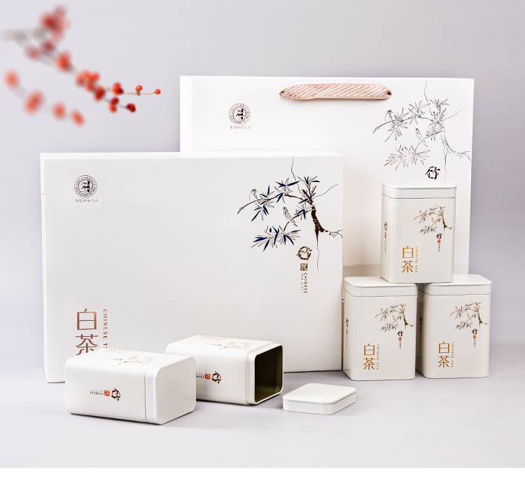 安吉白茶礼盒空盒2021新款白茶包装盒空礼盒250g克半斤装春茶茶叶盒子