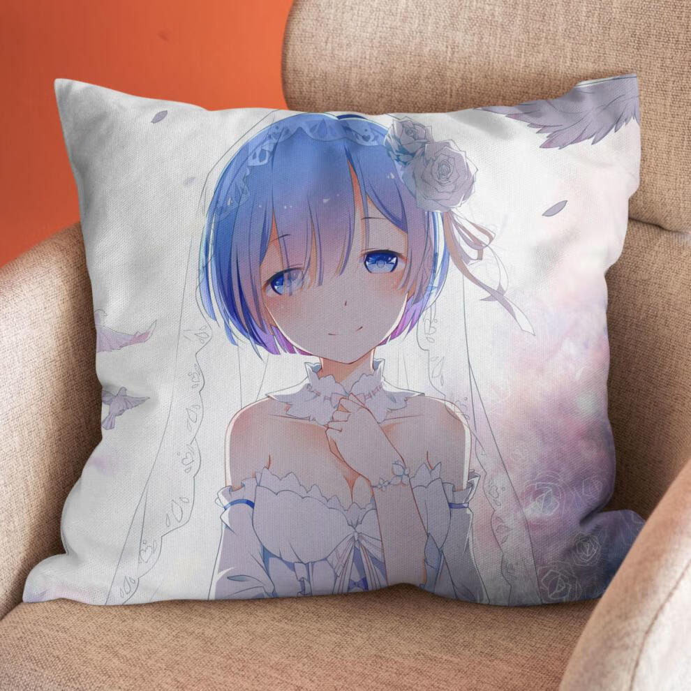 蕾姆手办1比1抱枕二次元从零开始的异世界生活周边拉姆动漫靠枕头靠垫