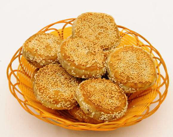 福成麻酱烧饼老北京正宗多层芝麻酱烧饼美食早餐火锅小吃麻酱烧饼280g