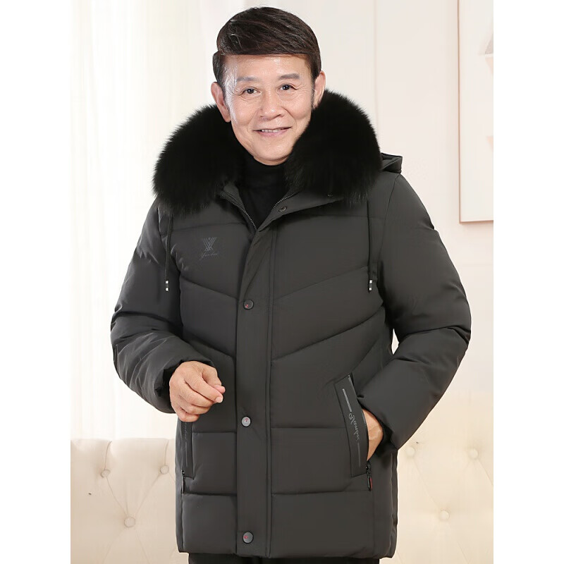 老人棉衣男秋冬款中年男士棉服中老年特大号爸爸爷爷冬装外套人加绒