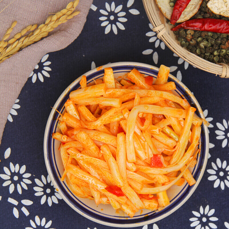 酱菜红油竹笋脆笋丝冷吃香辣竹笋尖麻辣美食即食笋整箱十斤 4500g