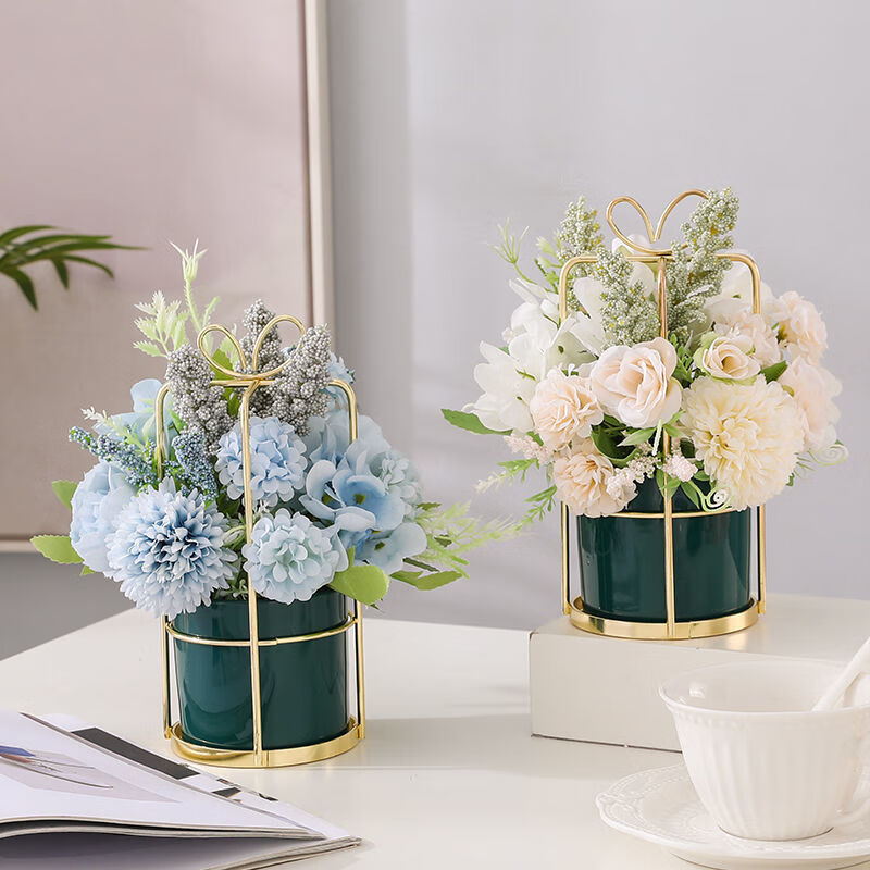 假花仿真花摆件装饰客厅餐桌茶几花艺用品室内家居小花束摆设向日葵金