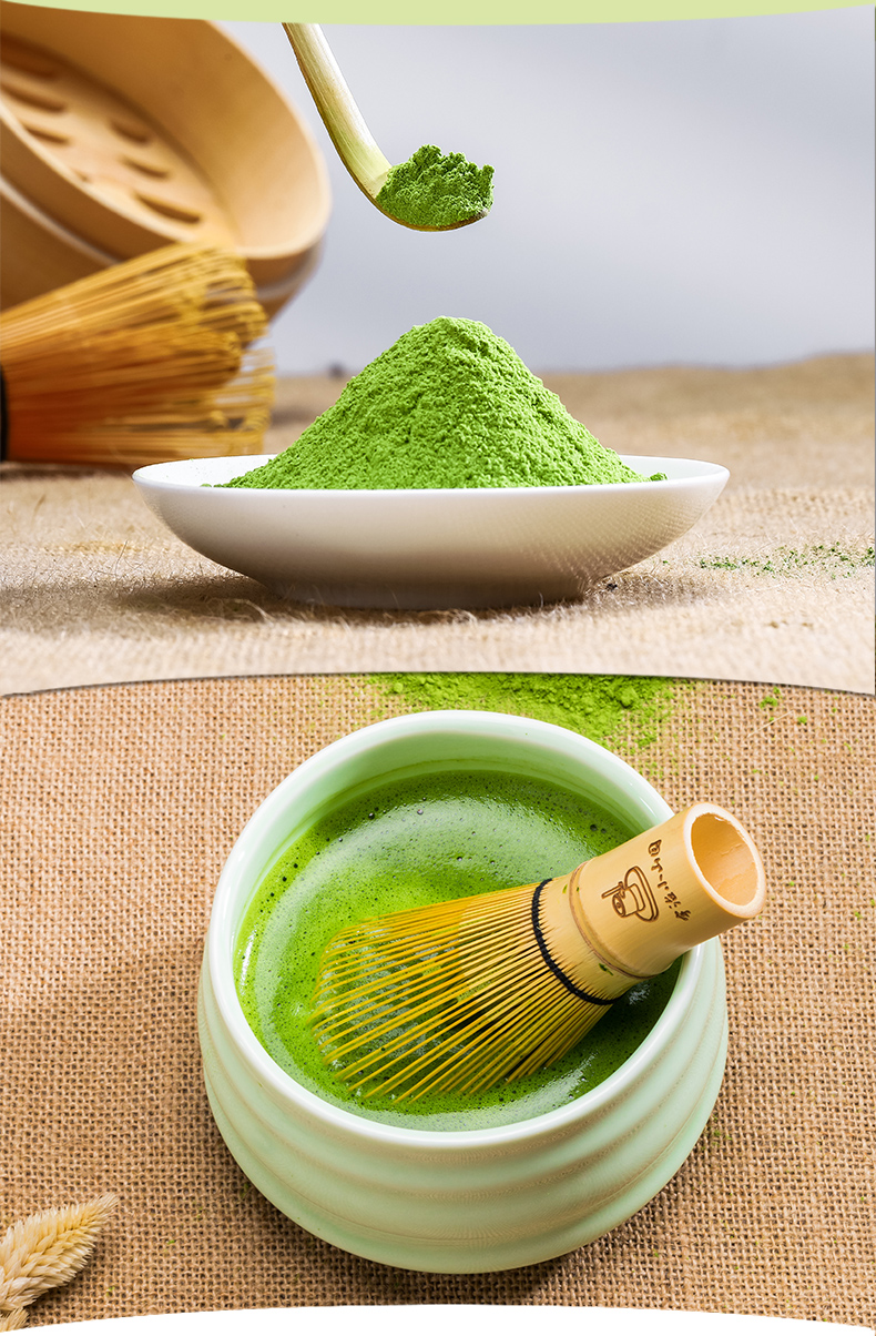 日本宇治若竹抹茶青岚五十铃自制抹茶粉面膜拿铁奶茶店国潮抹茶青昔旦