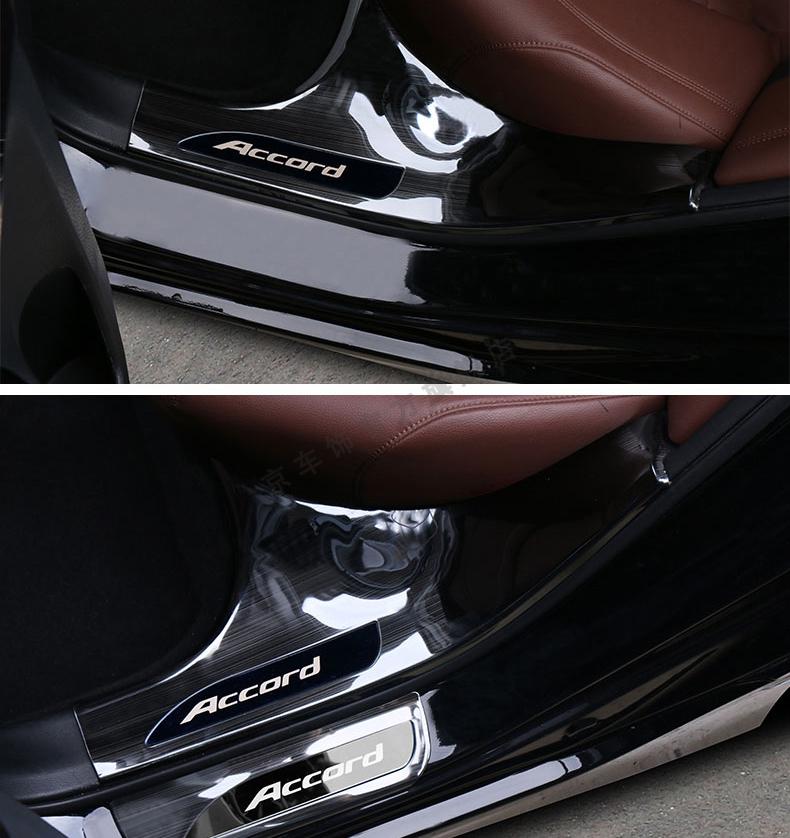 适用于2021款十代雅阁改装专用门槛条迎宾踏板1821款10代雅阁后备箱