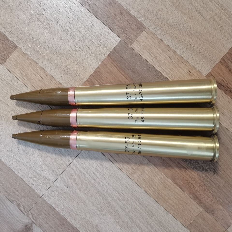 炮弹壳工艺品37铜弹壳工艺品纯铜弹壳家居摆件影视道具装饰摆件军迷