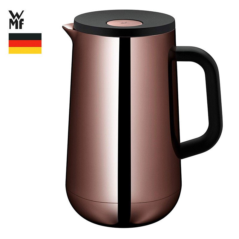 福腾宝(wmf)保温壶家用热水瓶开水壶暖壶 impulse 棕色 按压开盖 矮款