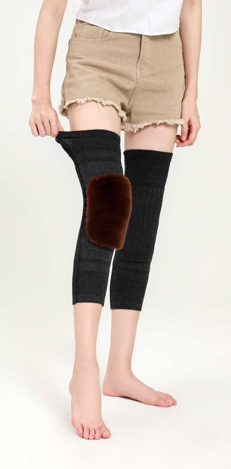 领利豪 冬季保暖护膝老寒腿男女士膝盖关节加厚加绒老年人防寒护膝