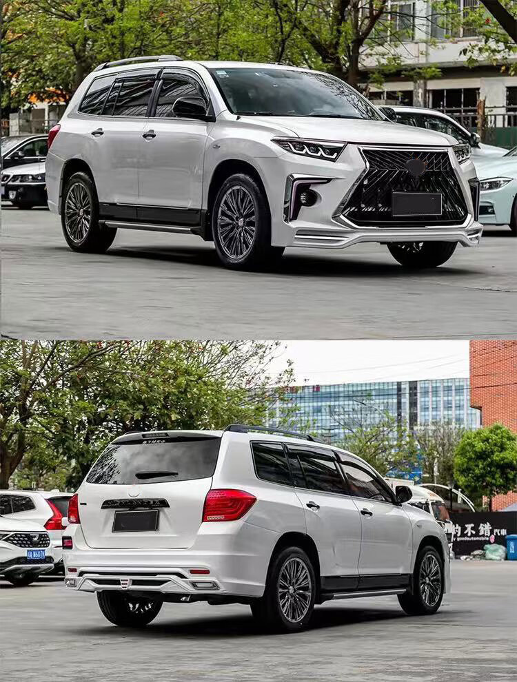 欧米奥(oumiao)适用丰田汉兰达皇冠陆放改装雷克萨斯前杠前脸中网老改