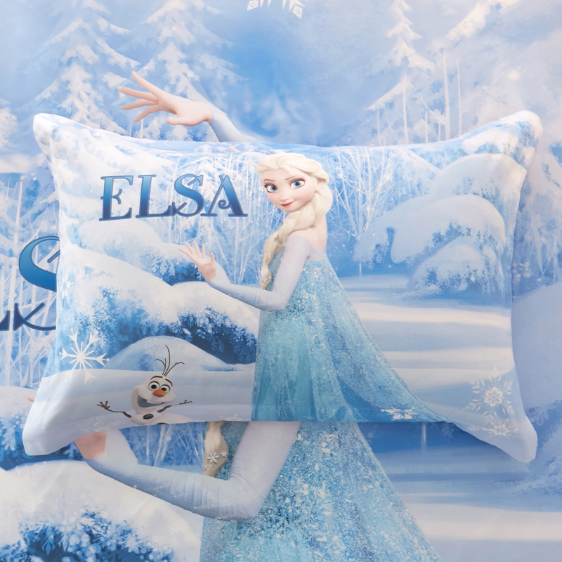 迪士尼(disney)官方品牌迪士尼女孩美人鱼公主枕套卡通儿童艾莎公主30