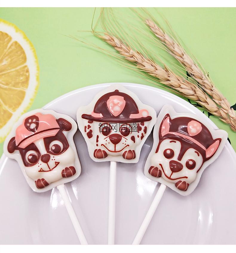 汪汪队巧克力棒棒糖牛奶麦脆夹心萌趣造型卡通儿童零食生日礼物 3008