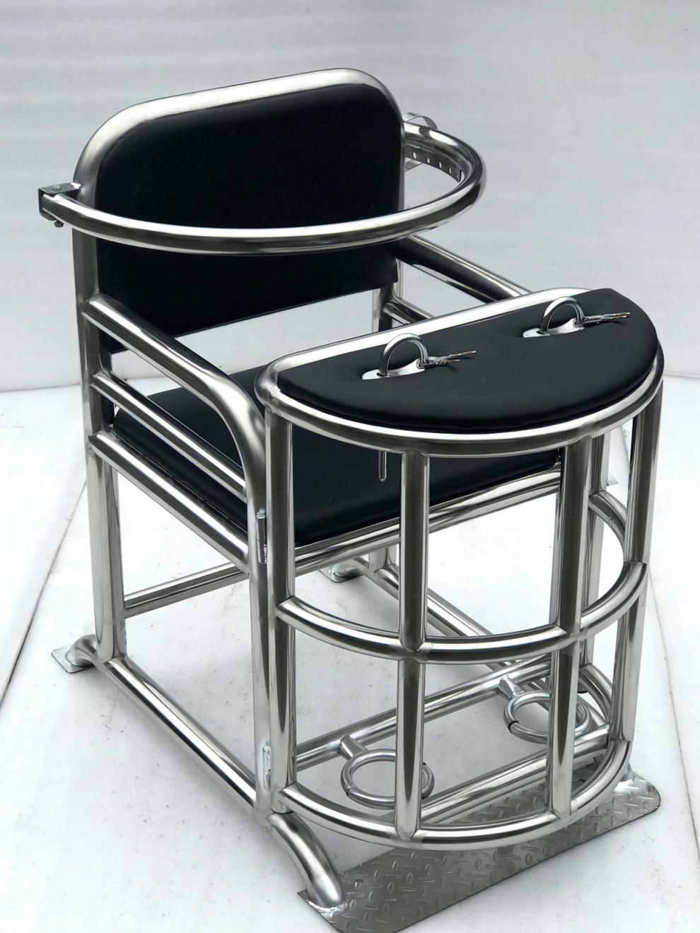 德四方谈话室约束椅防撞讯问室询问椅铁质椅子不锈钢审问椅醒酒椅厂家