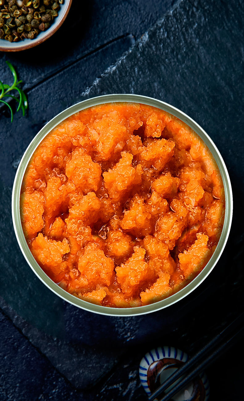 油浸蟹黄酱蟹膏即食海鲜酱螃蟹酱拌饭拌面酱罐装罐头下饭菜1罐蟹黄酱