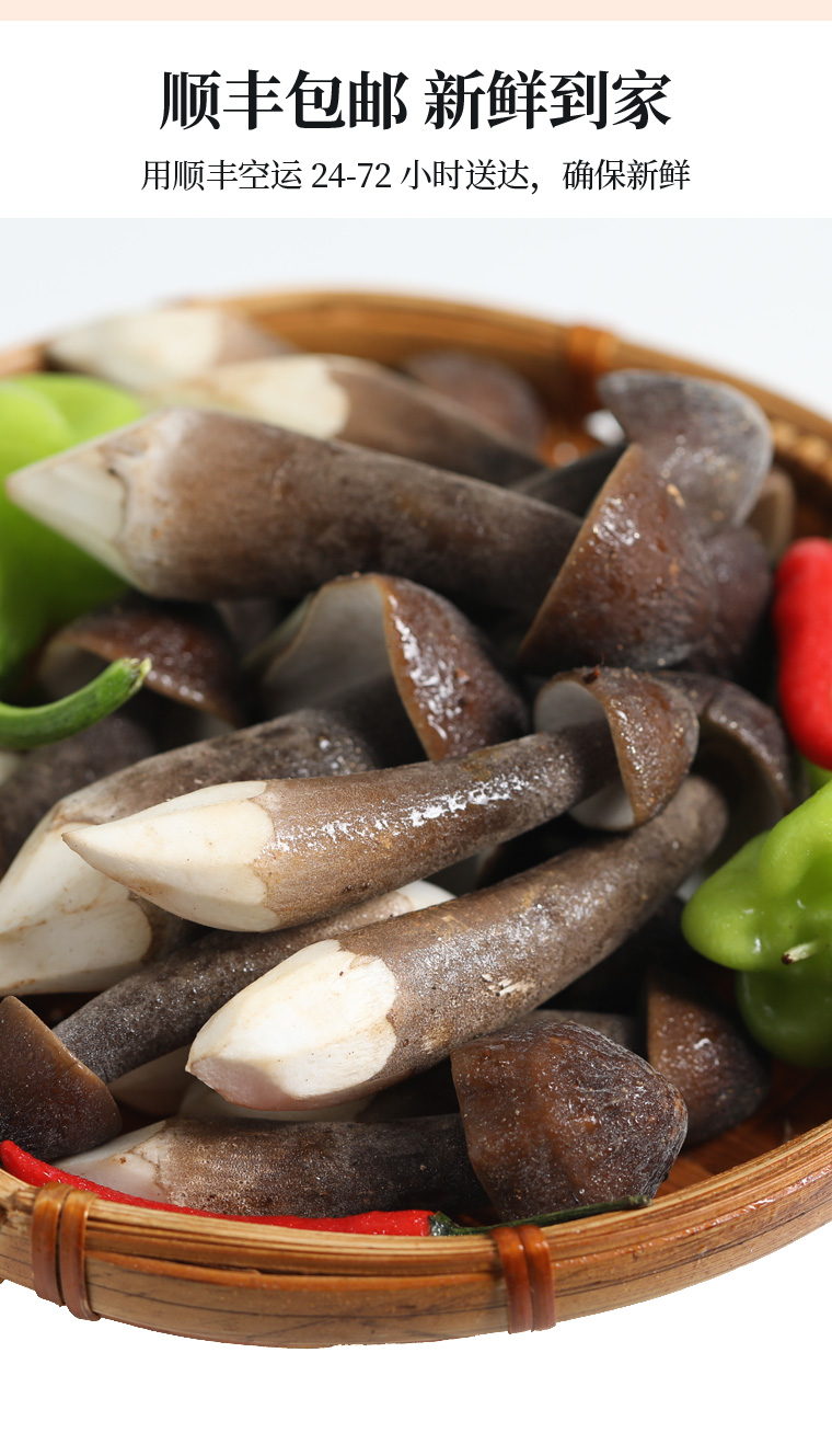 5折 云南鸡枞菌特产黑皮鸡纵菌新鲜黑鸡众菌半野生鸡种菌蘑菇菌菇500g