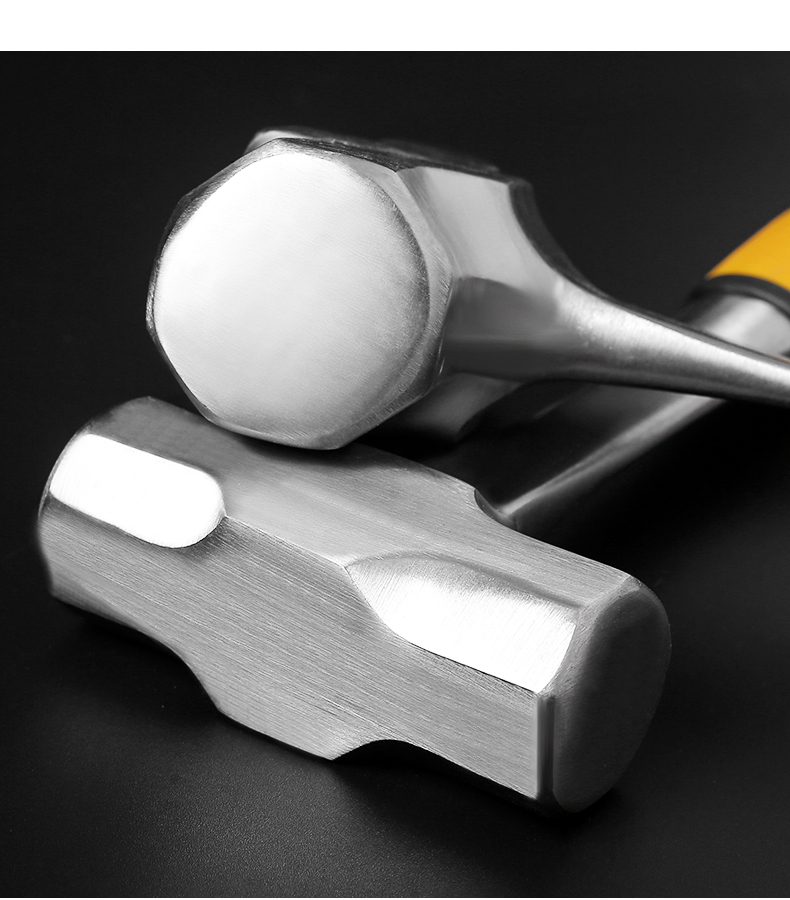 铁锤子工地用大榔头重型拆墙一体八角手锤方头防震石工锤砸墙神器