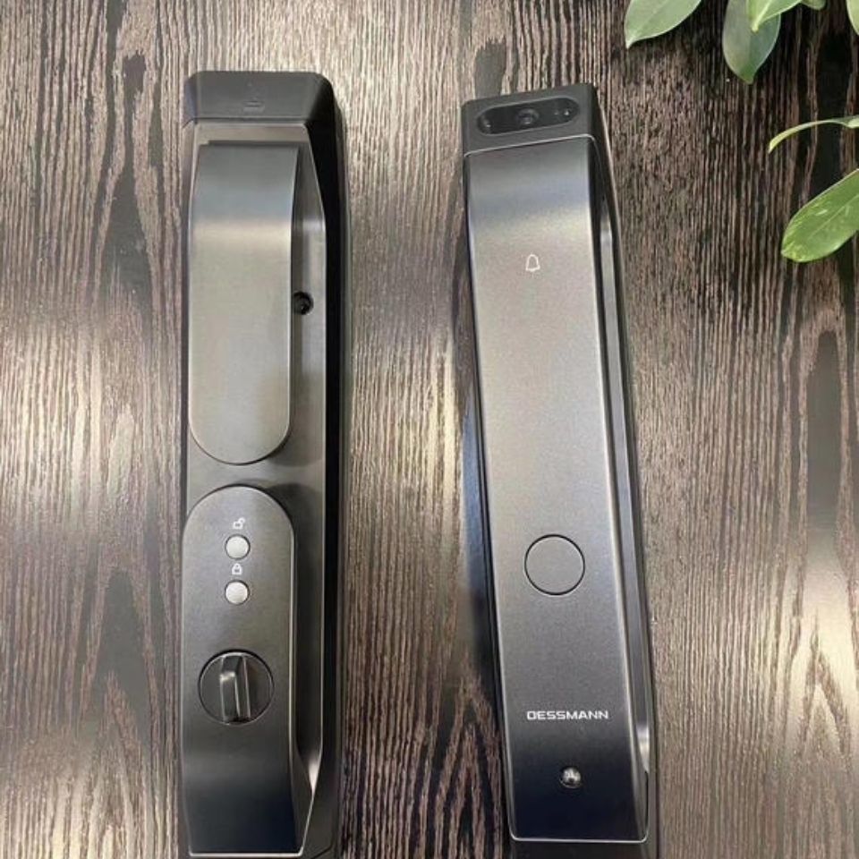 德施曼q5m智能锁q5全自动智能指纹锁家用防盗门智能锁电子门锁 咖啡金