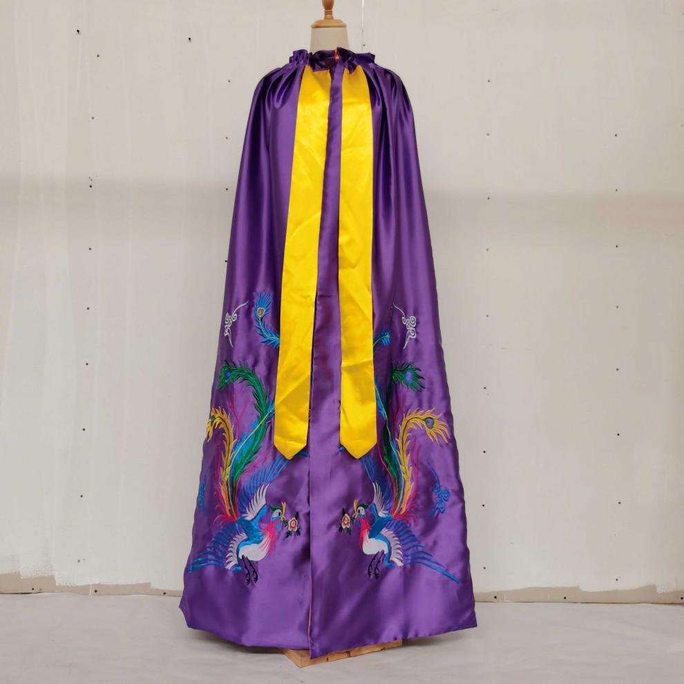 佛像披风佛教寺院用品佛像佛衣披风装饰凤袍佛袍神像神明1.5米披风斗