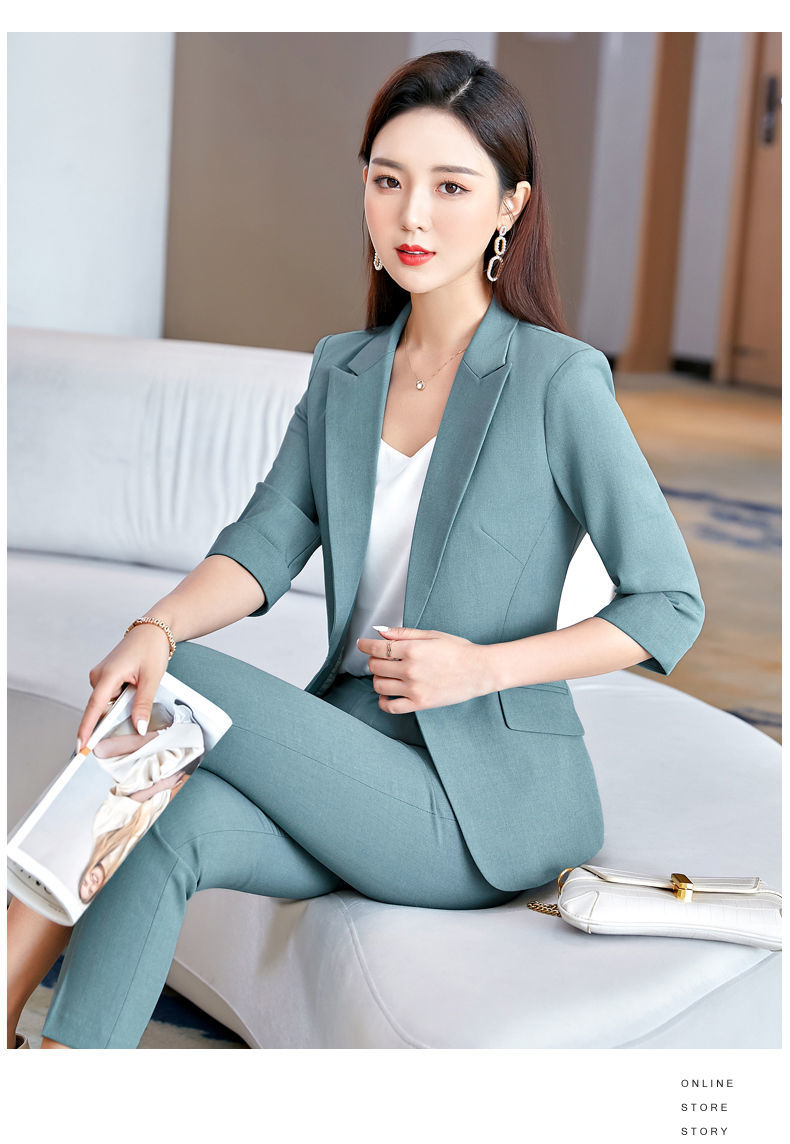 秋季上新西服套装女2021新款高端小西装套装女2021春夏新款韩版休闲
