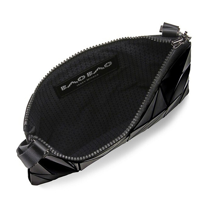 baobaoisseymiyake三宅一生女包lucent亮面拼接43格小方包手提包黑色