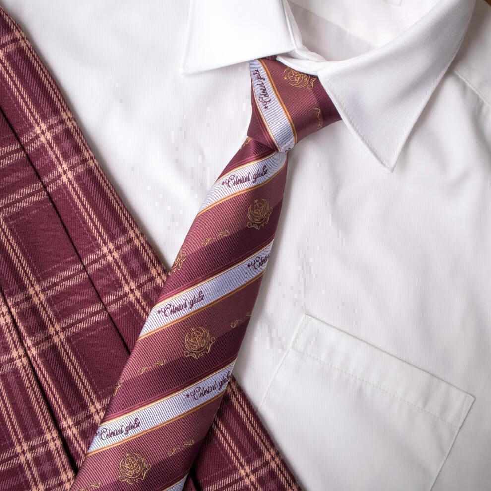 啄木鸟 【潘特维拉】荣光-赤锖色 原创jk/dk制服领带西式衬衫日系配件