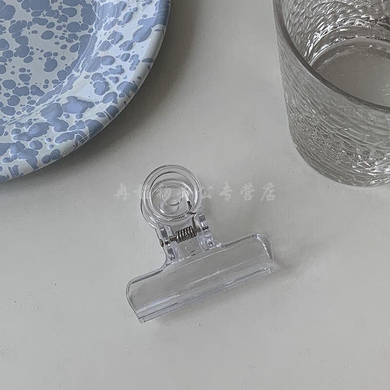 文具资料固定拍照装饰夹子a 6个装( 牛皮纸袋) 22mm透明夹子【图片