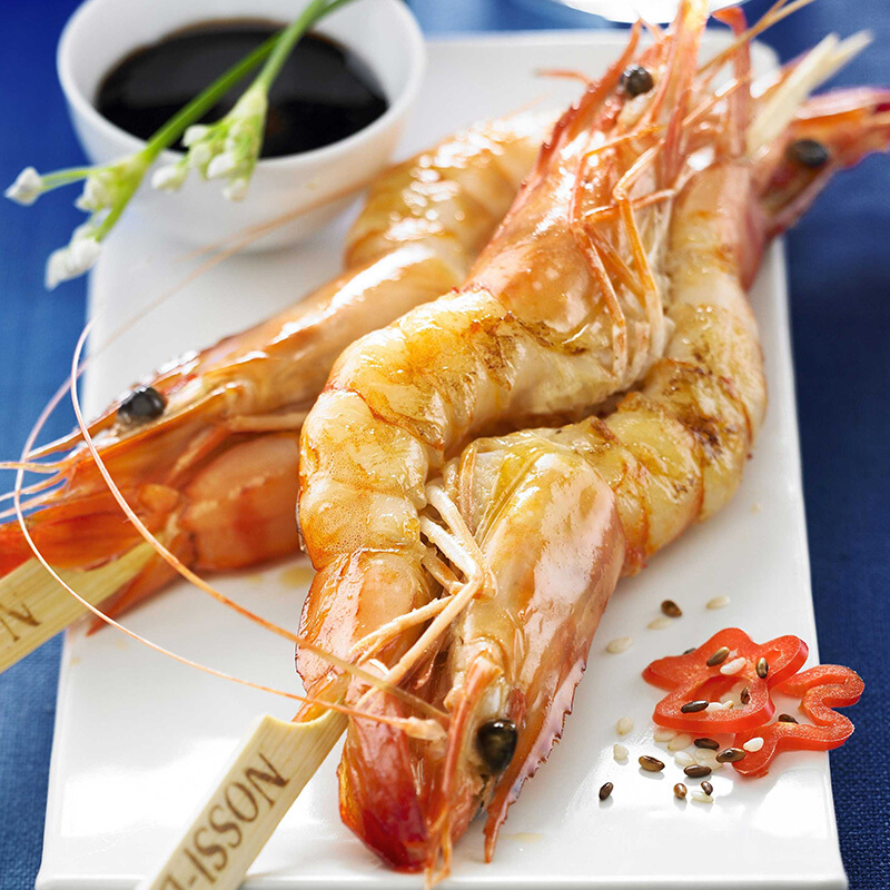 泰国活冻黑虎虾大号 400g 16-20只/盒 时令生鲜 泰国黑虎虾(特大号)