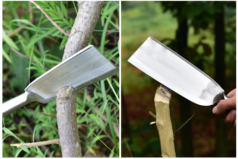 锰钢户外柴刀割草刀树刀短柄镰刀农用柴刀竹刀免磨农用柴刀镰刀农用