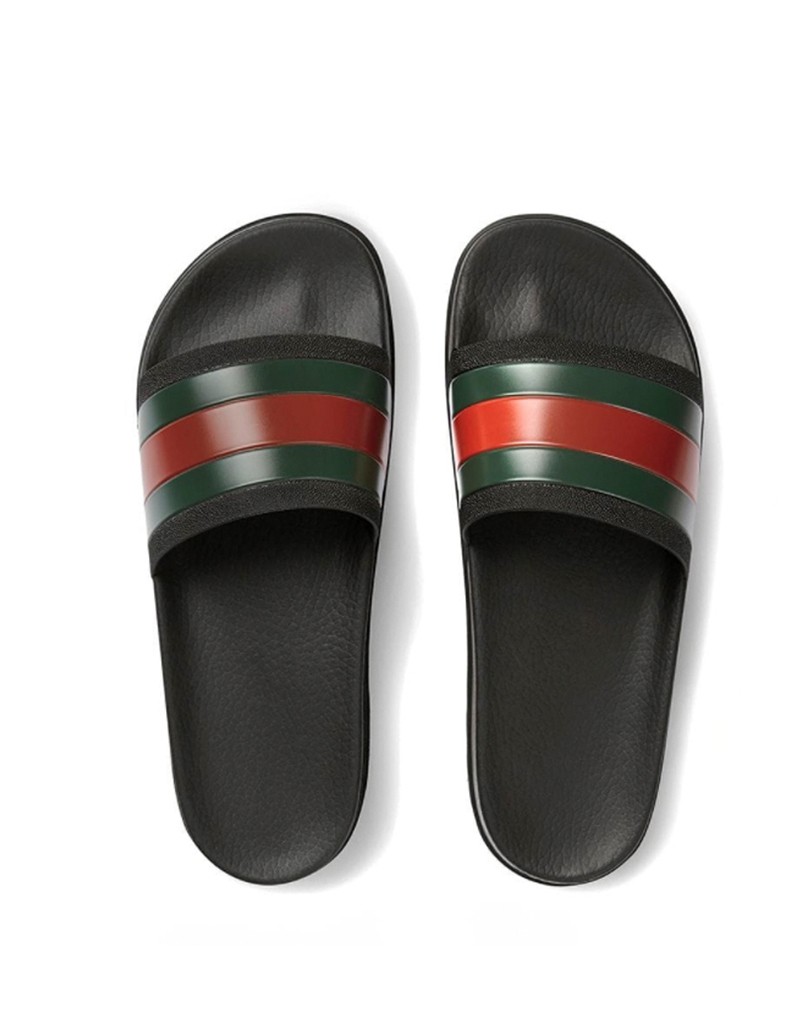 男拖鞋 男士绿红条纹沙滩鞋拖鞋 6580202hk609791 6【图片 价格 品牌