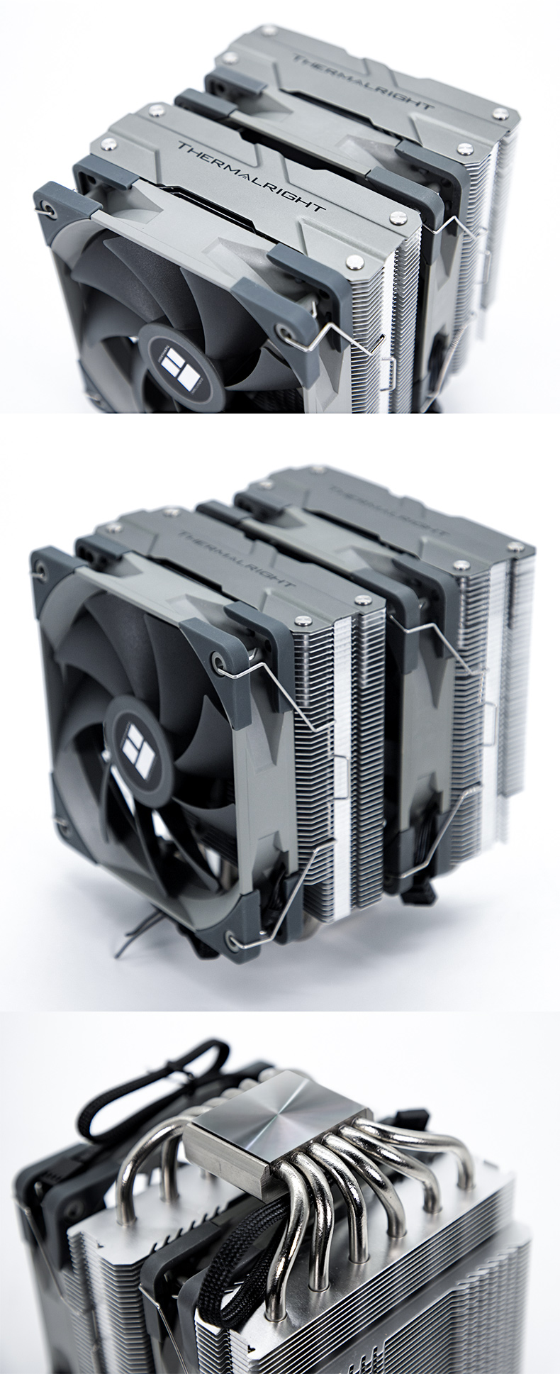 利民pa120双塔双风扇cpu散热器静音温控4pin六铜管台式机电脑am4pa120