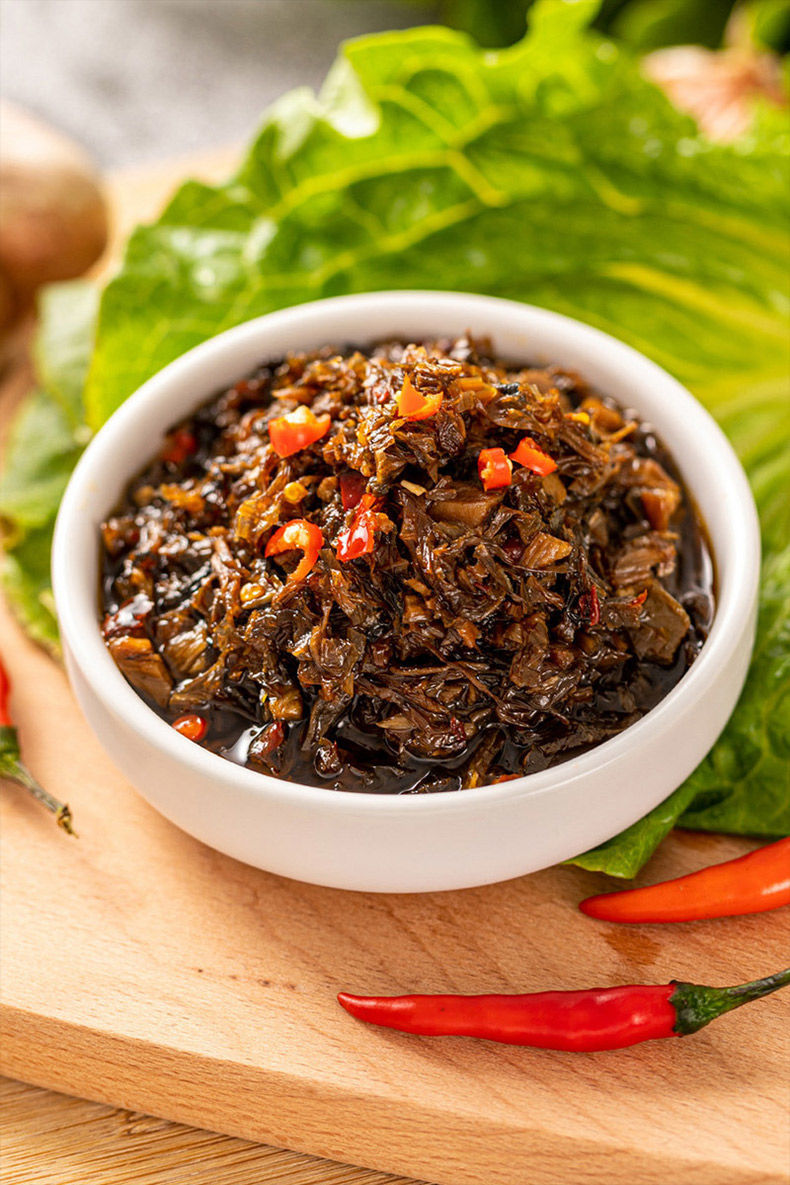 外婆菜湖南湘西特产农家开味胃拌面下饭菜酱咸菜即食香辣腌菜 280g*1