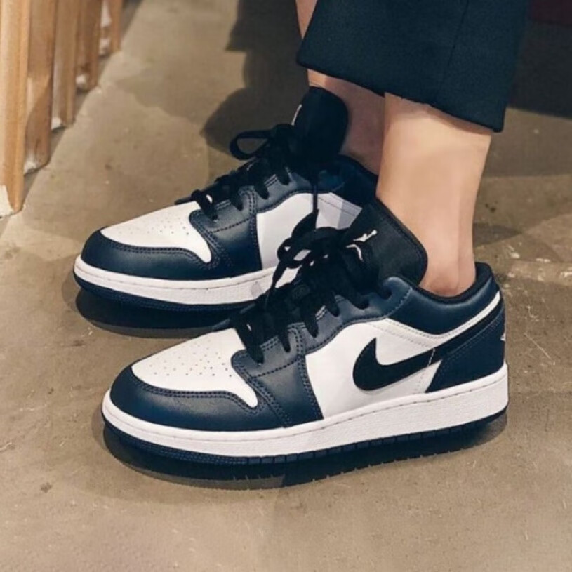 nike耐克官方自营乔1air jordan 1 aj1 low 黑曜石 深官网 553558