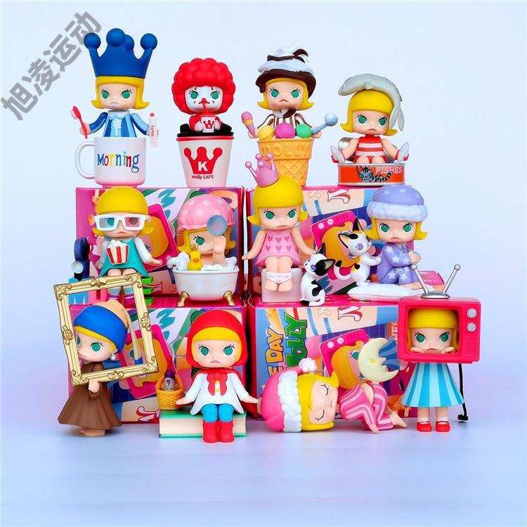 泡泡··玛特盲盒molly茉莉的系列盲盒潮流摆件玩具祖国版 茉莉的盲盒