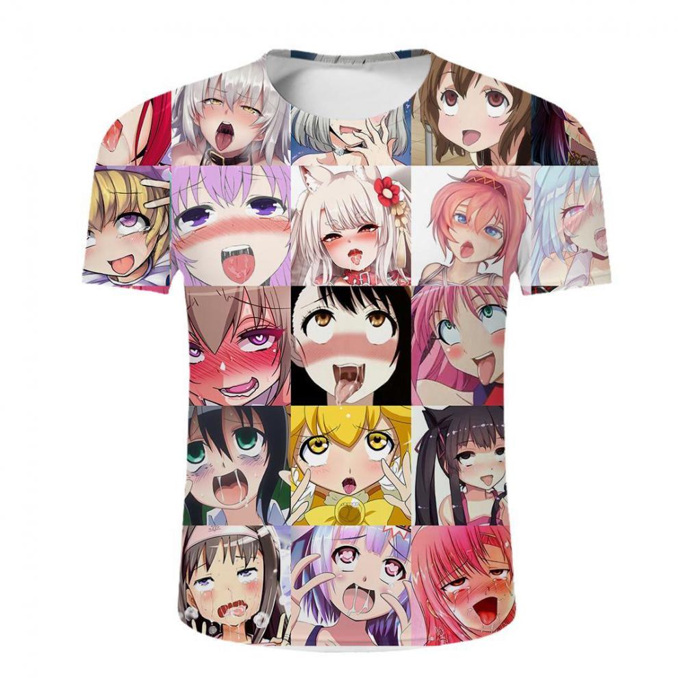 北沐晨(bmc)肥宅战袍速干短袖阿黑颜埃罗芒老师黑白漫画二次元痛衣男