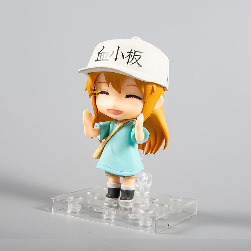 工作细胞q版 血小板 粘土人模型摆件1036 换脸公仔周边 血小板003惊讶