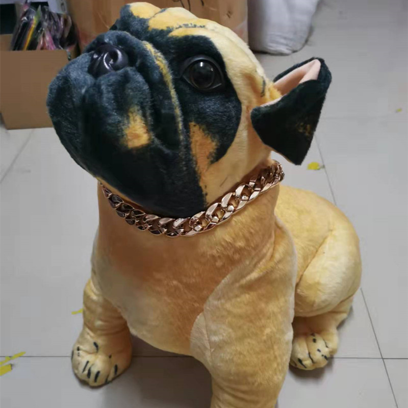 宠物大金链子大型宠物狗项圈狗狗金项链大金链子金毛拉布拉多犬超粗