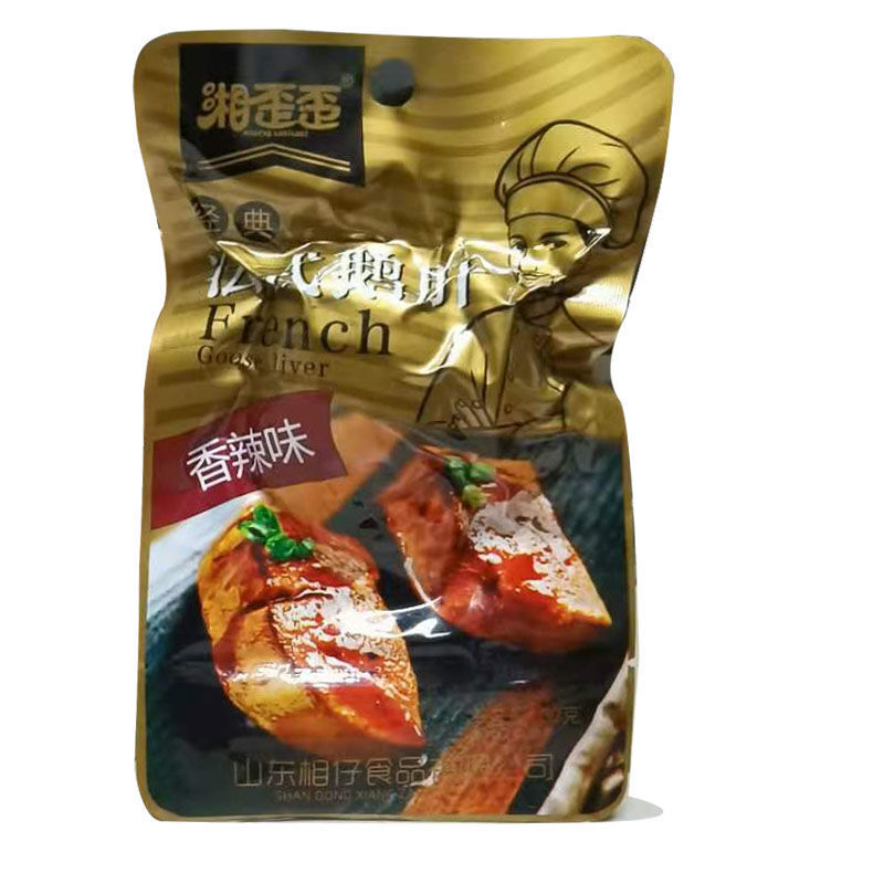 湘歪歪法式鹅肝香辣味即食卤味酱鹅肝小吃30g袋 25袋