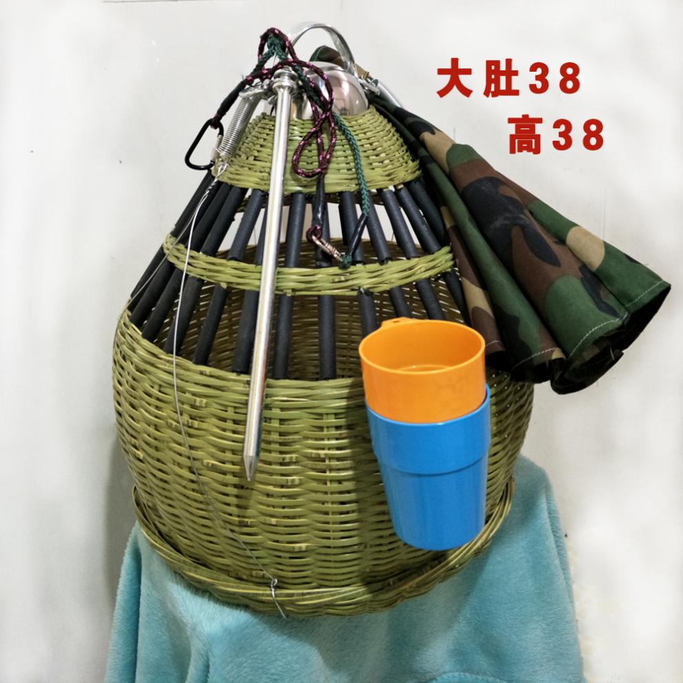 定制中号新品老师傅手工竹编野鸡笼子上山鸡媒笼升级版家养鸡笼黑管