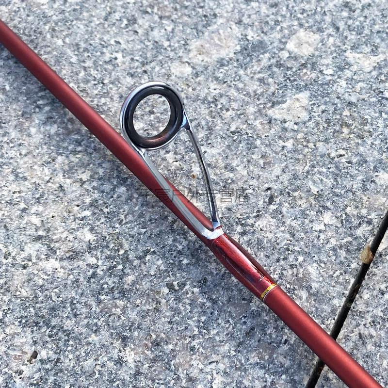 路滑专用钓鱼竿路亚滑漂杆ul快调直柄实心大导环路亚竿定制微趣135米