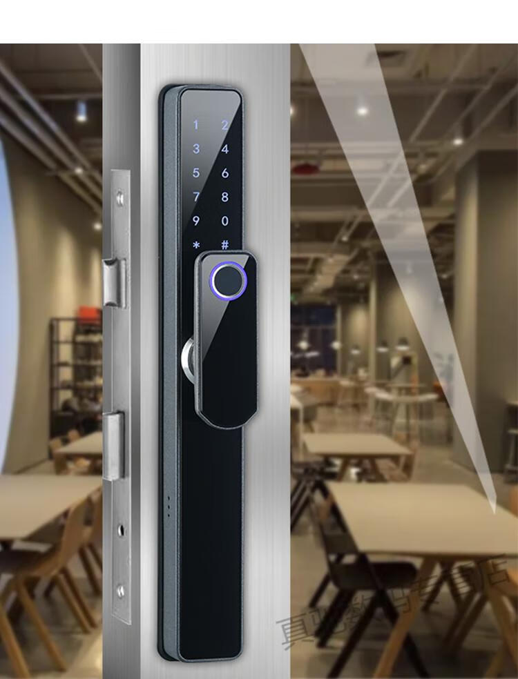 小米mi米家通用指纹密码锁家用防盗门户外防水防雨庭院铝艺门窄边电子