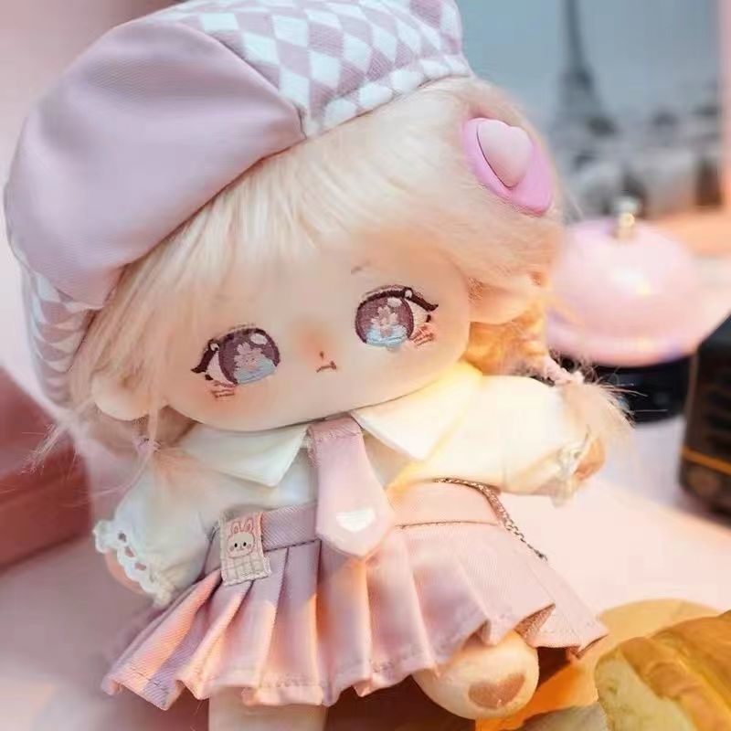 棉花娃娃女娃衣服有骨架20cm手工创作diy无属性古力古力樱嘤怪裸娃