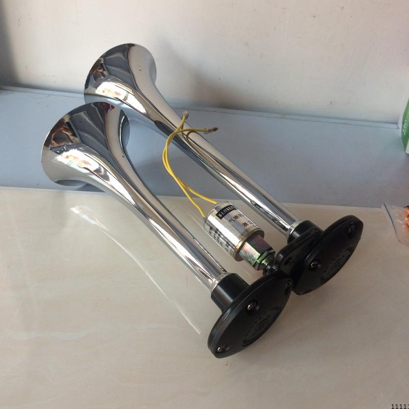 24v气喇叭货车汽笛喇叭 电控气喇叭气泵刹车汽车喇叭超响 12v小货车带