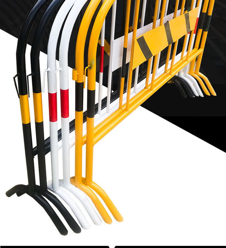 铁马护栏隔离栏交通围栏马路市政道路工地施工路障移动加厚款护栏 黑