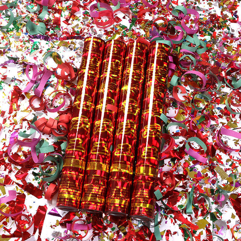 烟花炮礼炮筒手持批发结婚礼婚庆开业庆典彩炮开工彩带礼花炮瓣节庆