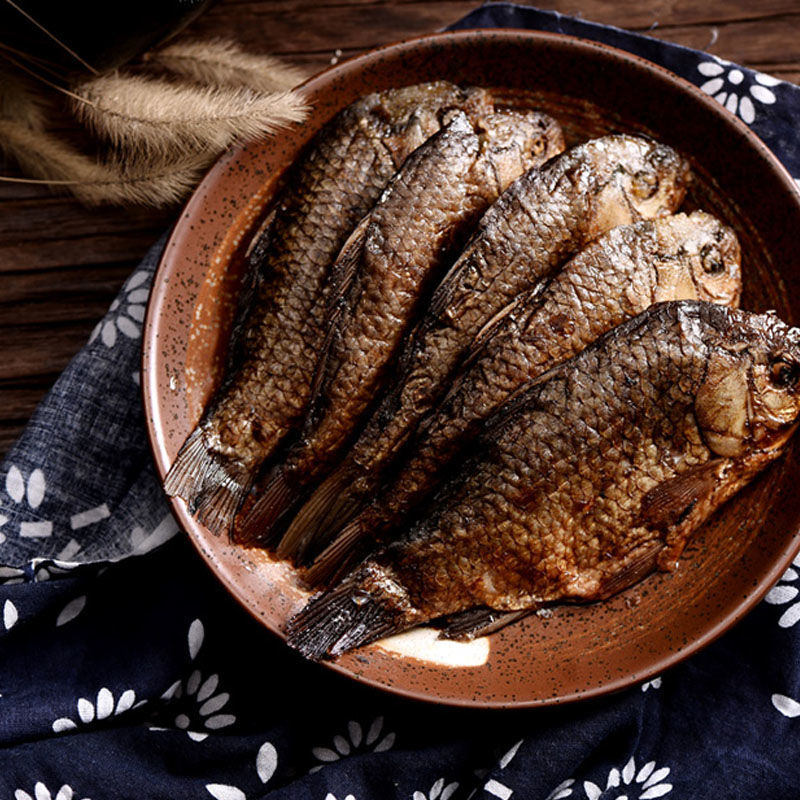 河南特产糟鱼小鲫鱼糟鱼即食熟食下酒菜真空包装 麻辣小鲫鱼250g*1袋