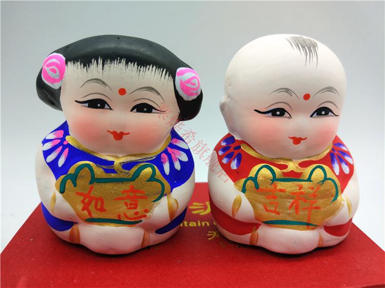 无锡大阿福无锡惠山小泥人吉祥如意大阿福特色中国风亲友长辈