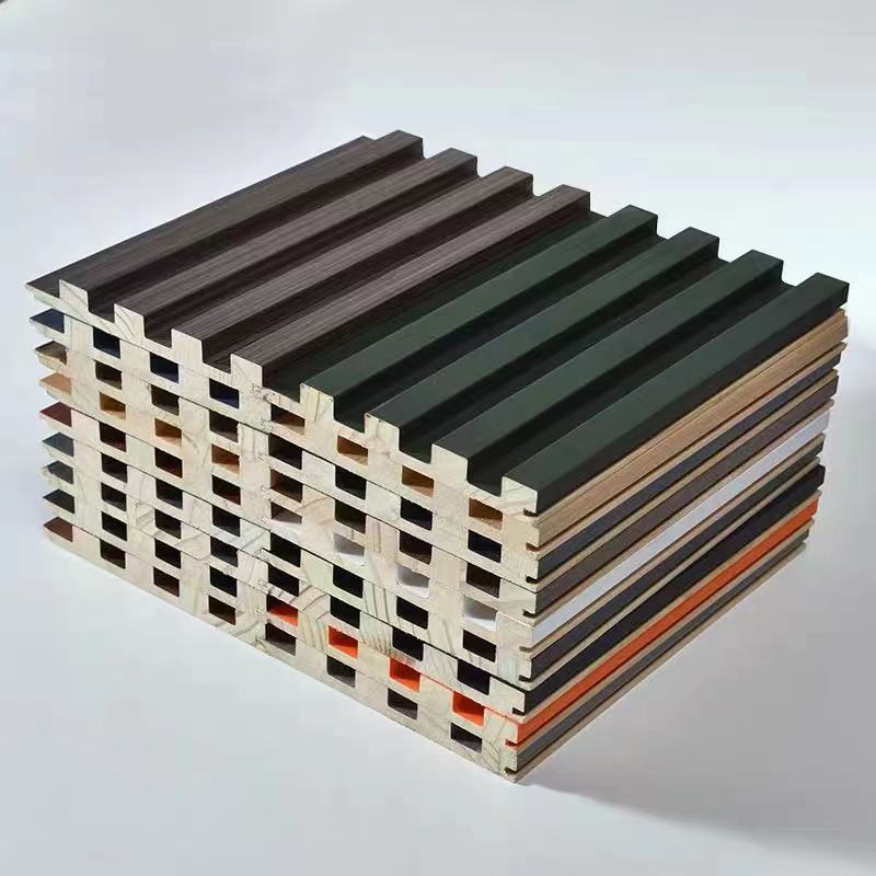 格栅实木格栅板电视背景墙网红格栅实木格栅格栅新款格栅 烟熏橡木 高