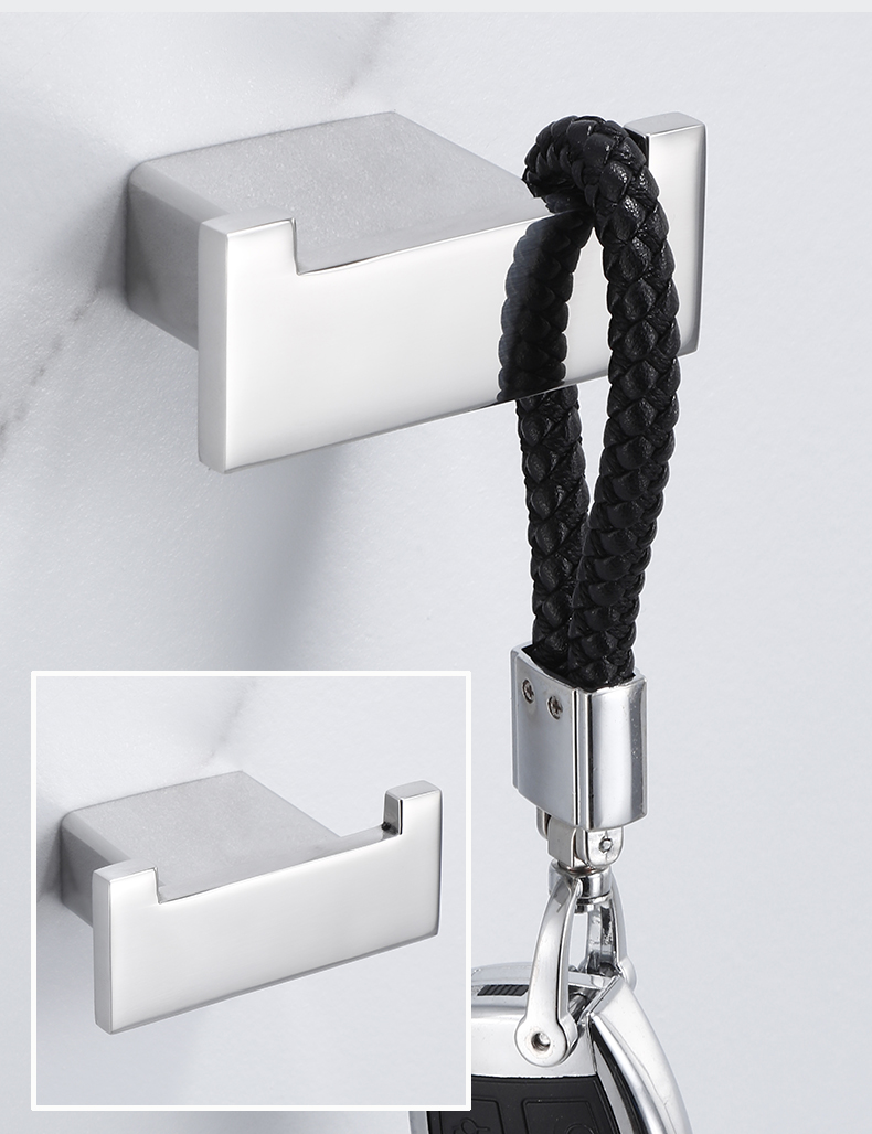 不锈钢单个挂钩免打孔单钩浴室挂衣钩卫生间衣帽钩毛巾浴巾挂勾小版a