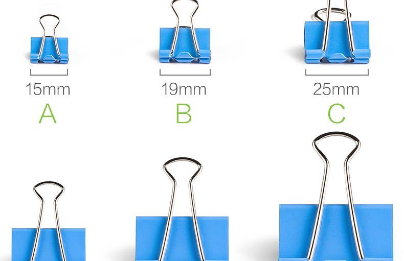 批发试卷夹子铁夹子票夹大小号文件办公学生文具凤尾燕尾夹彩色特小号