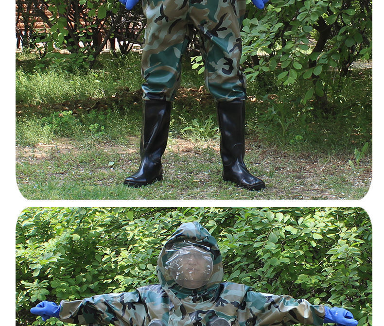 抓马蜂服防蜂衣全套透气散热加厚连体捕胡蜂衣服金环虎头蜂防护服da级