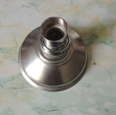 浴室澡堂用花洒吊顶喷头不锈钢顶喷头节水花洒单圆形淋雨顶喷【图片