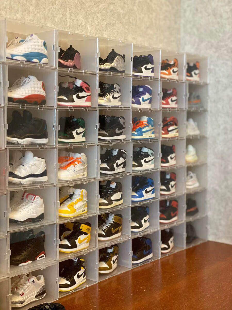 aj球鞋模型 抖音创意aj鞋墙迷你球鞋模型全套礼盒桌面摆件送男女朋友